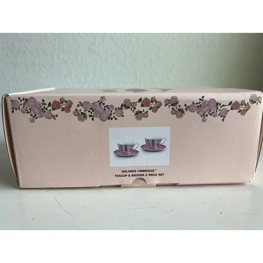 Set Of 2‎ Harry Potter Dolores Umbridge Tea Pot Collection Cup and Saucer NEW